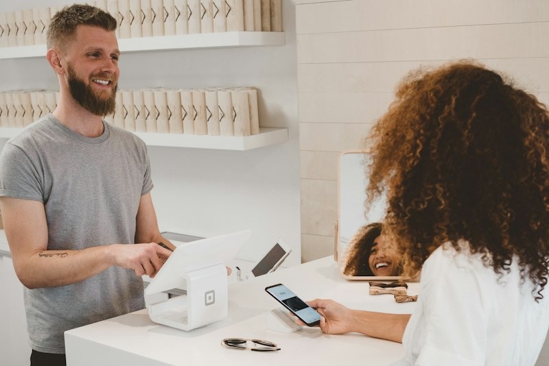 Online consumer purchase being completed