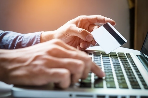 Contactless payment being made